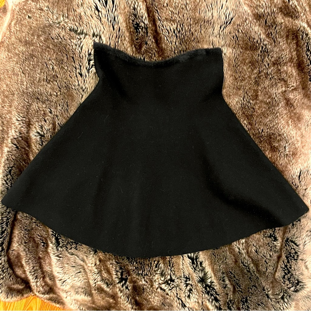 Zara- high rise flare mini skirt M